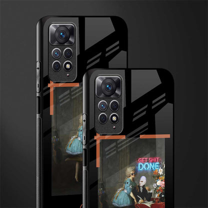 get shit done glass case for redmi note 11 image-2