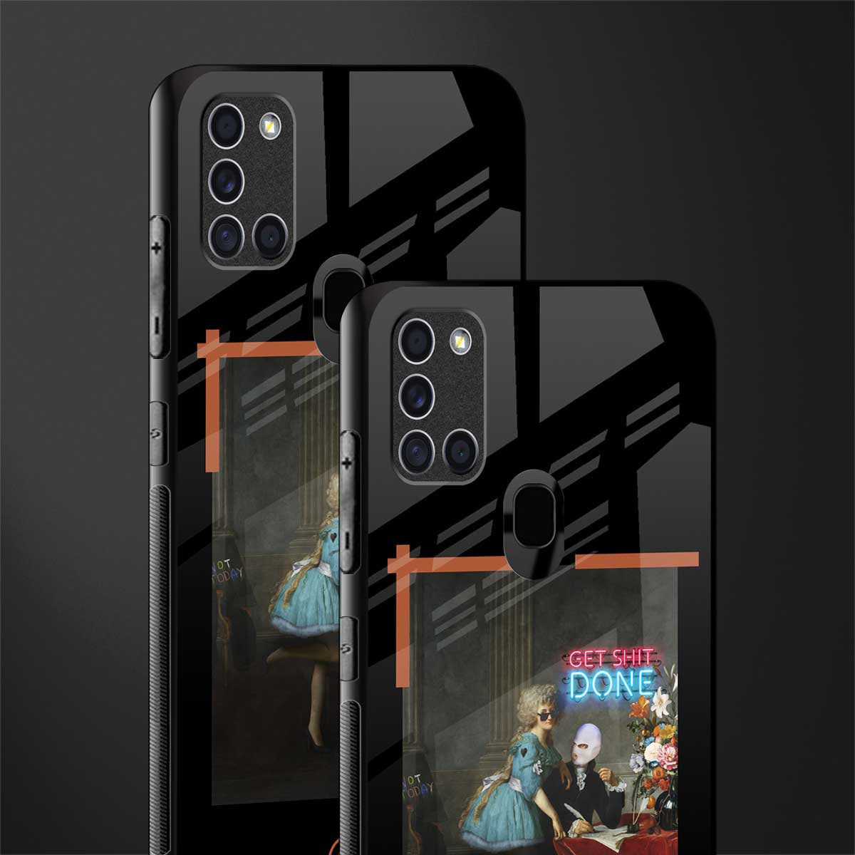 get shit done glass case for samsung galaxy a21s image-2