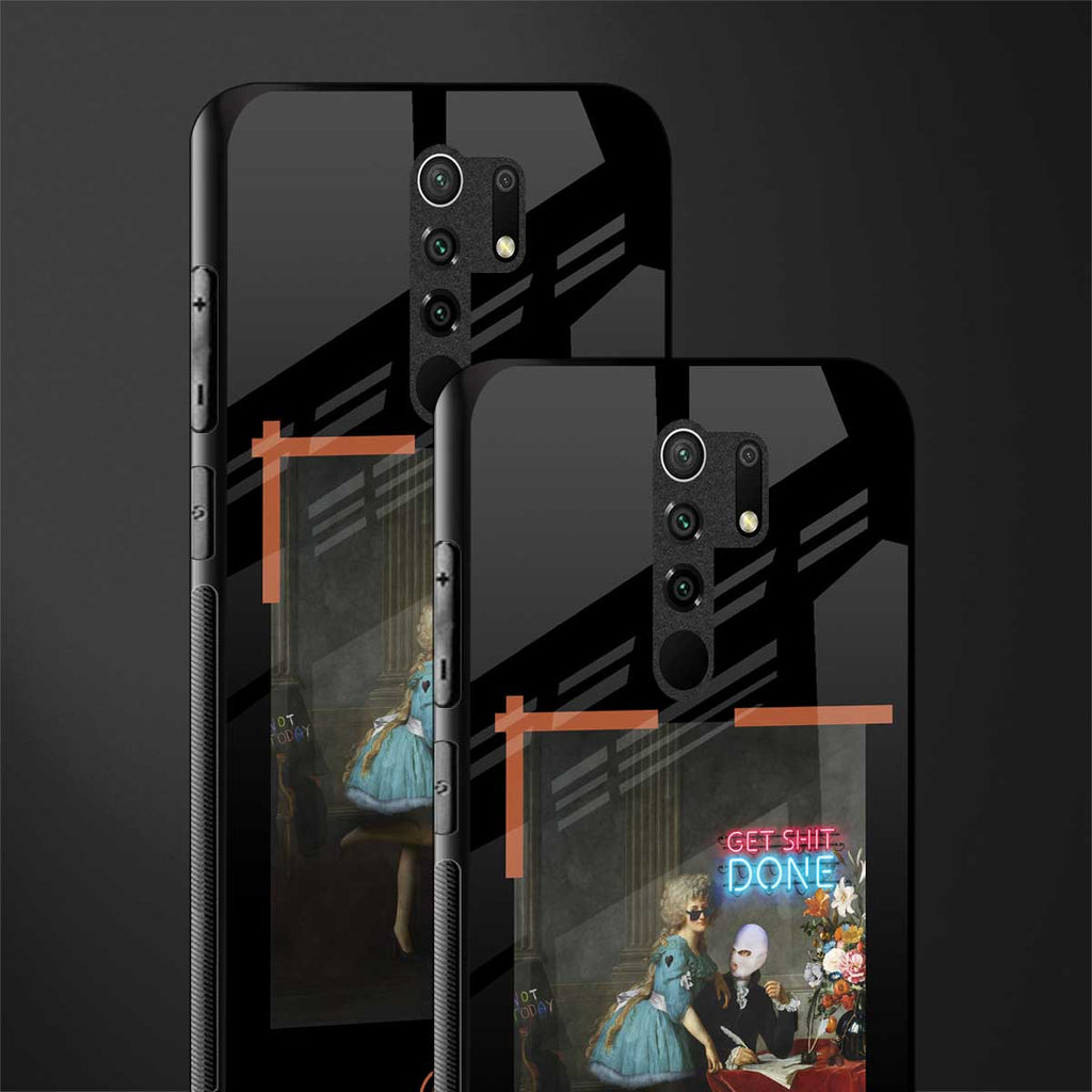 get shit done glass case for redmi 9 prime image-2