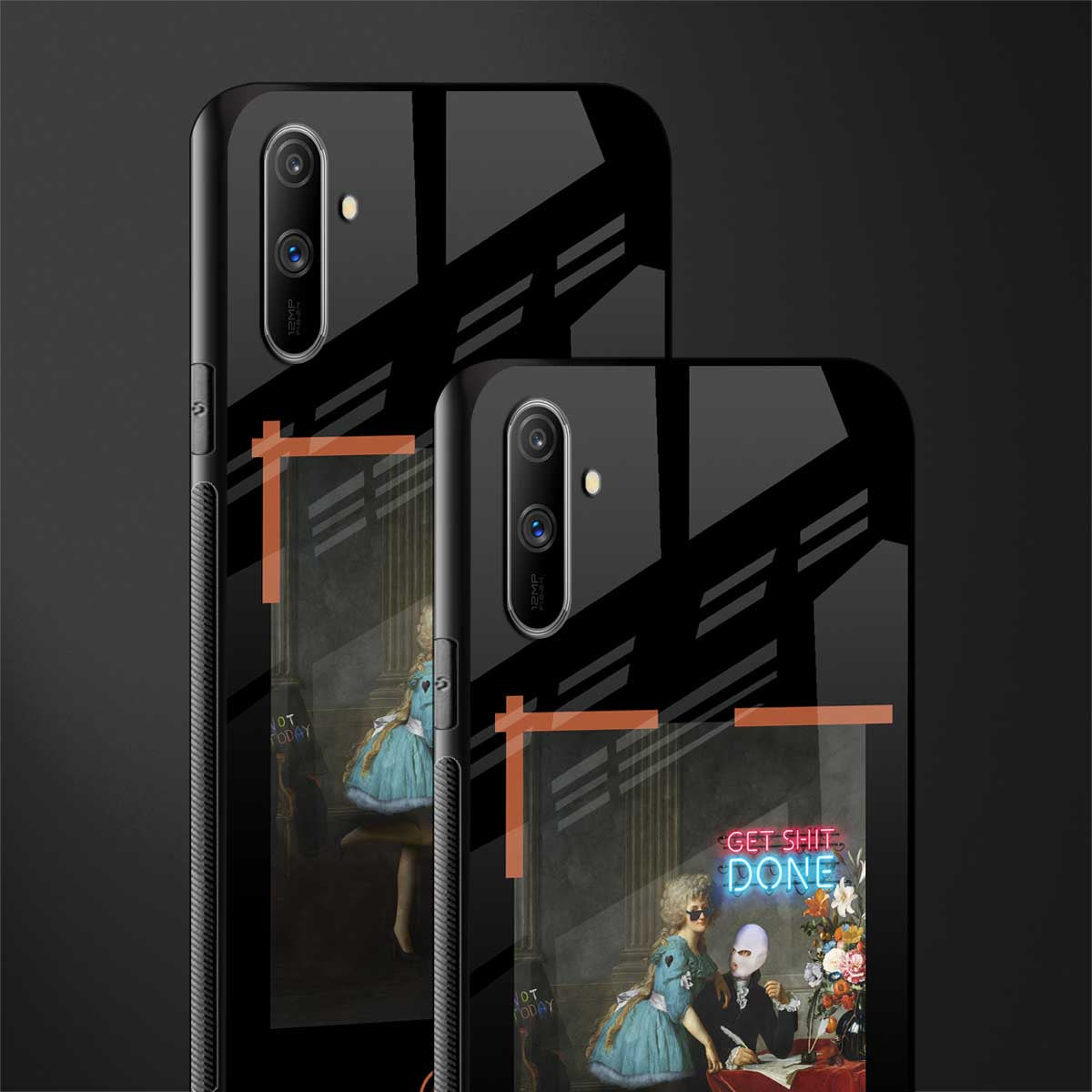 get shit done glass case for realme c3 image-2