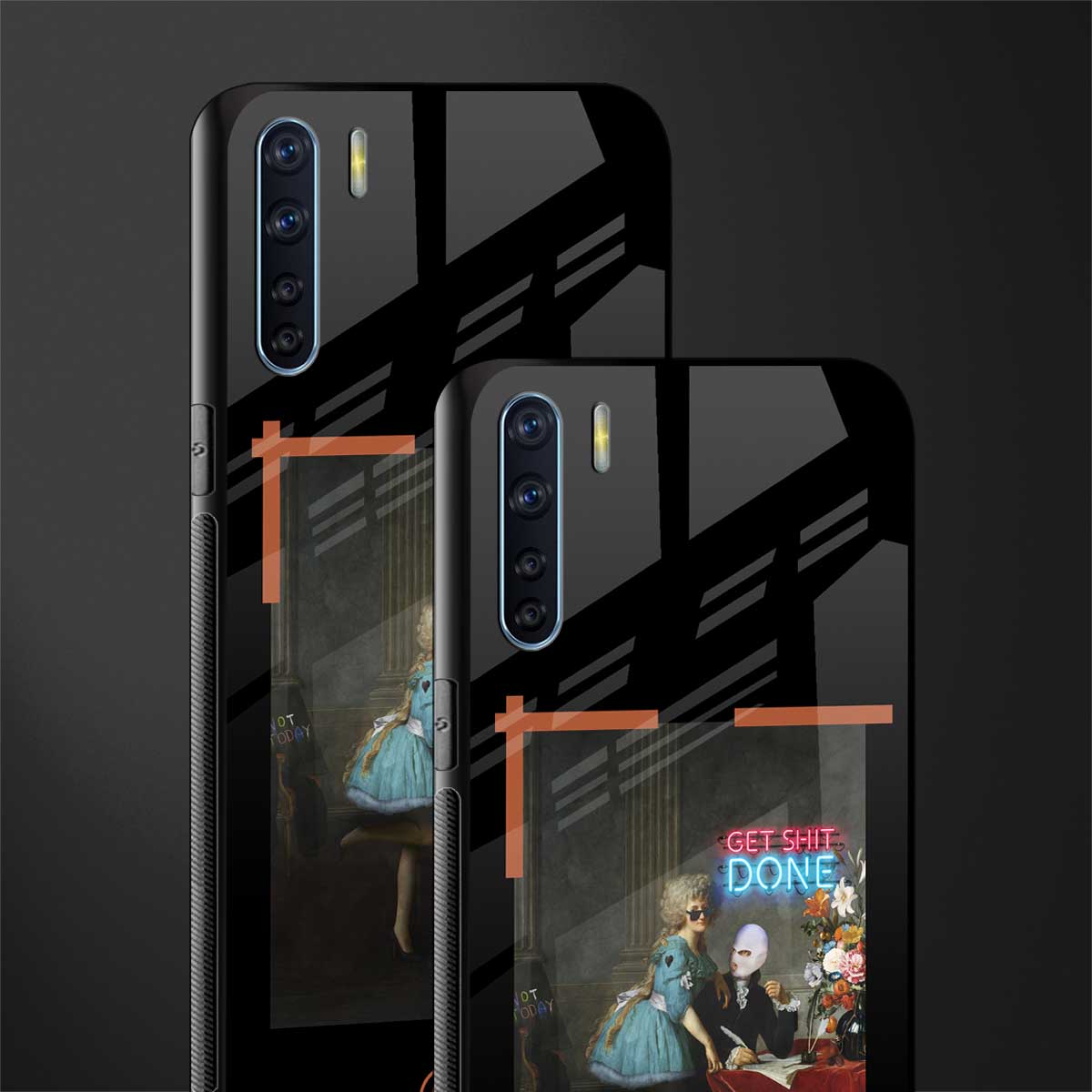 get shit done glass case for oppo f15 image-2