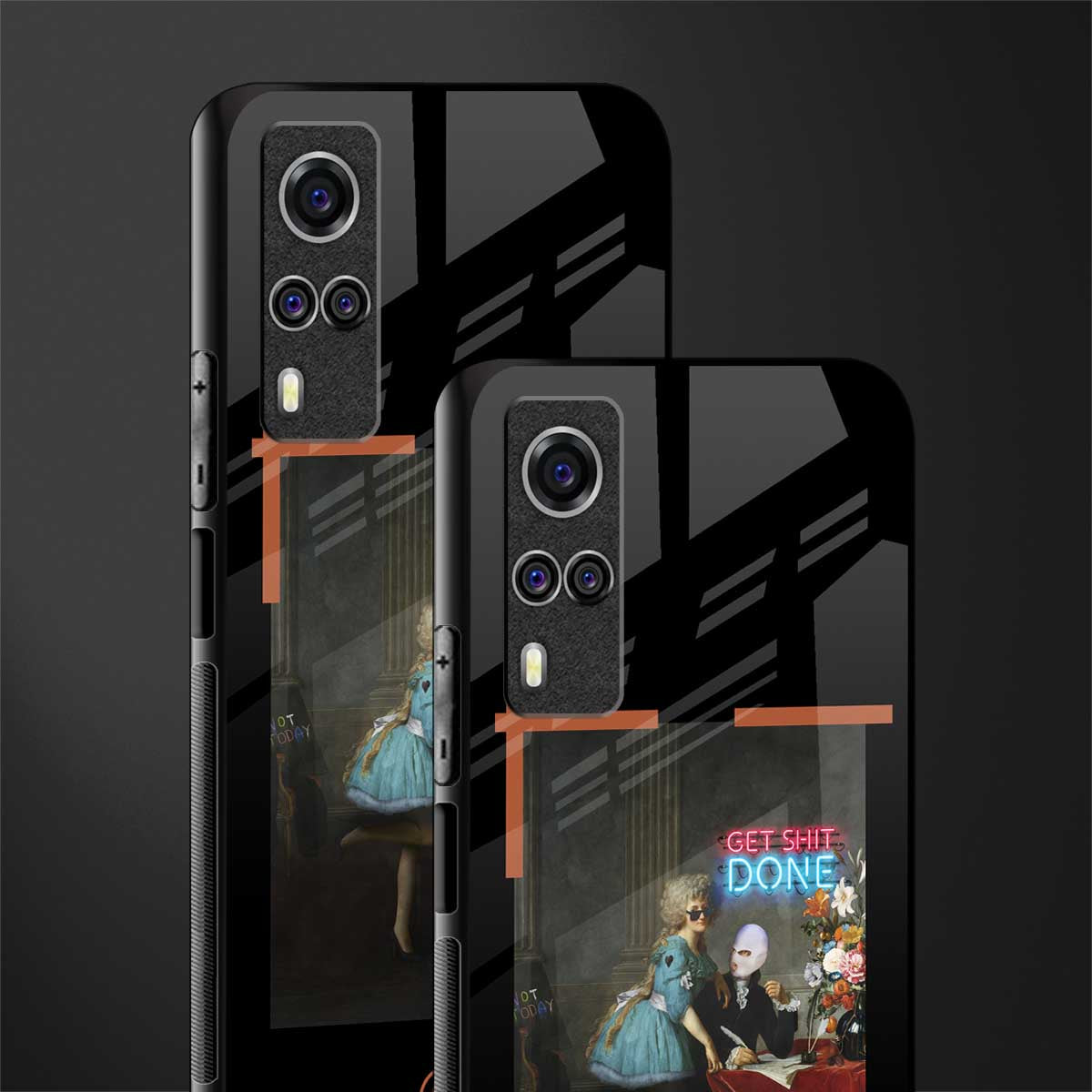 get shit done glass case for vivo y51a image-2