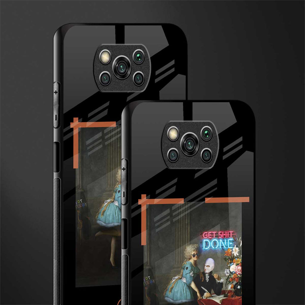 get shit done glass case for poco x3 pro image-2