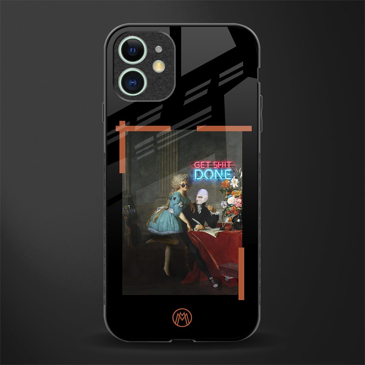 get shit done glass case for iphone 12 image