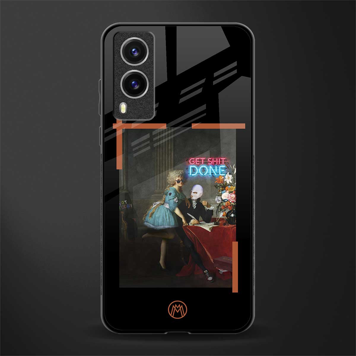 get shit done glass case for vivo v21e 5g image