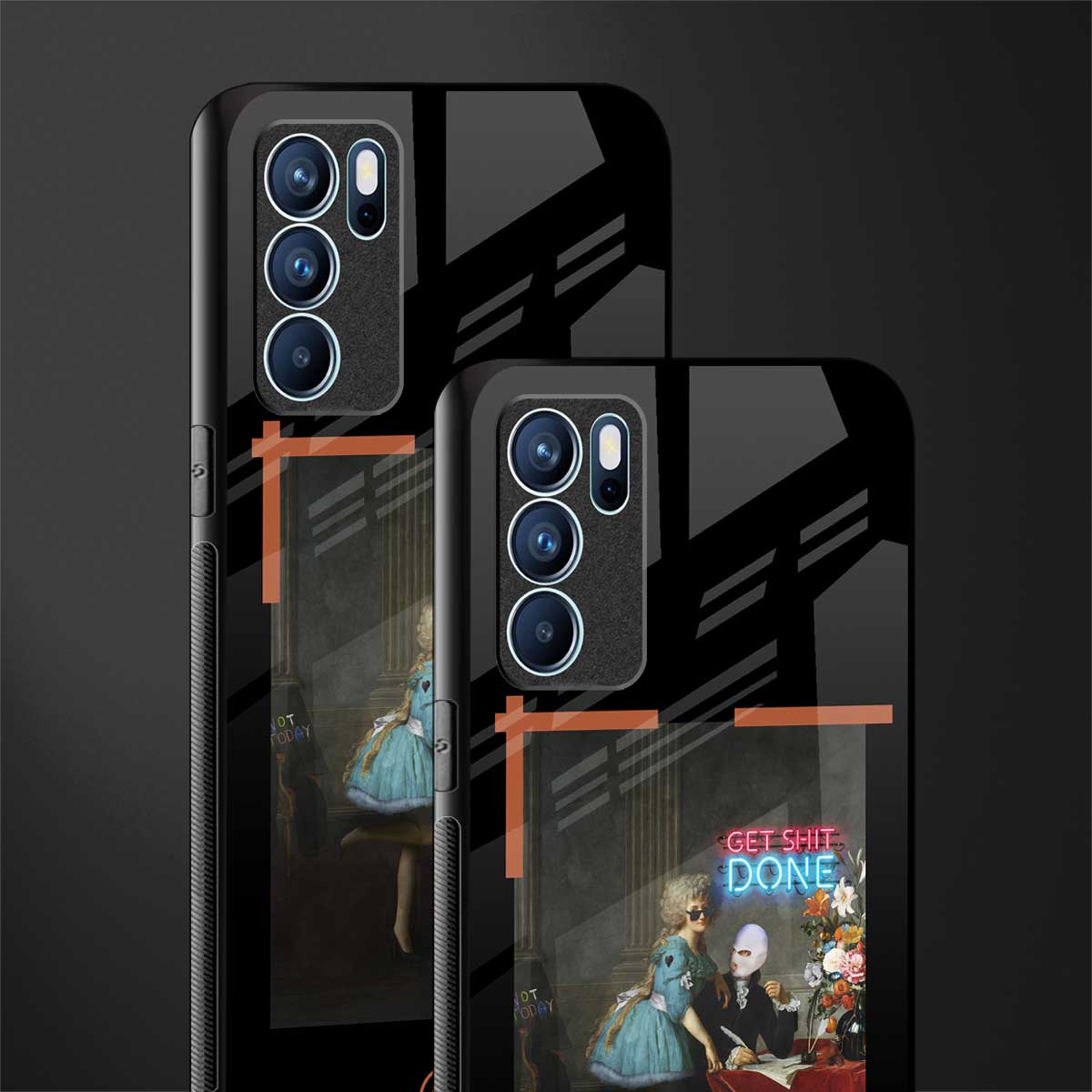 get shit done glass case for oppo reno6 5g image-2