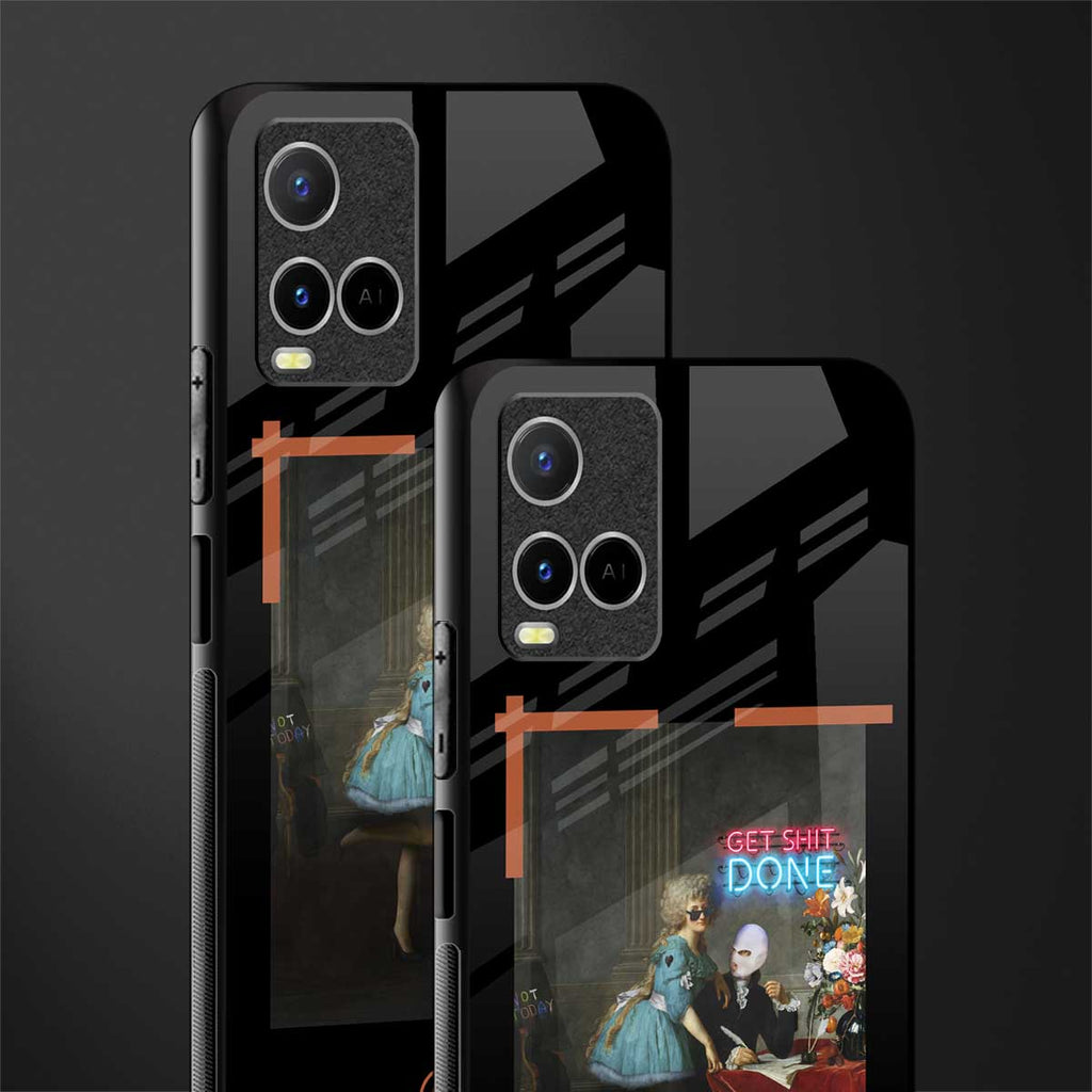 get shit done glass case for vivo y21t image-2
