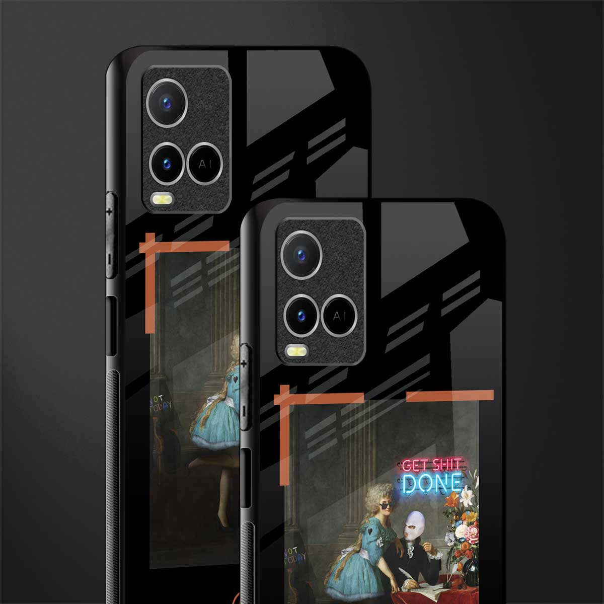 get shit done glass case for vivo y21t image-2