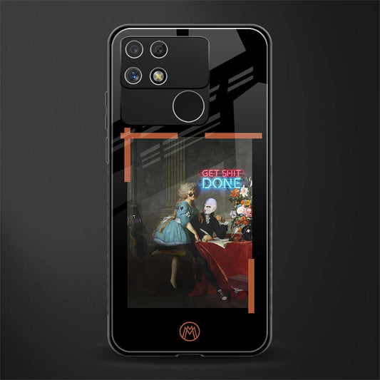 get shit done back phone cover | glass case for realme narzo 50a