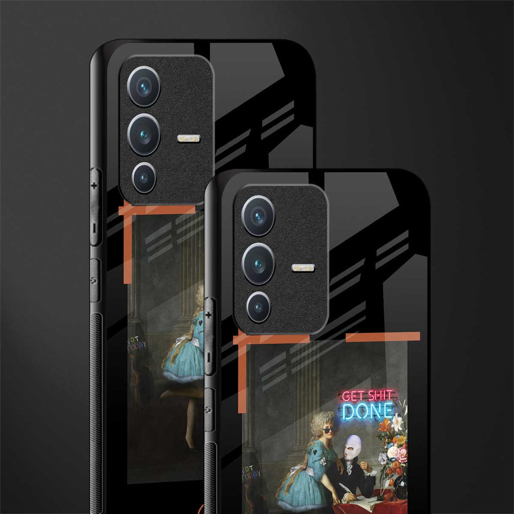 get shit done glass case for vivo v23 5g image-2
