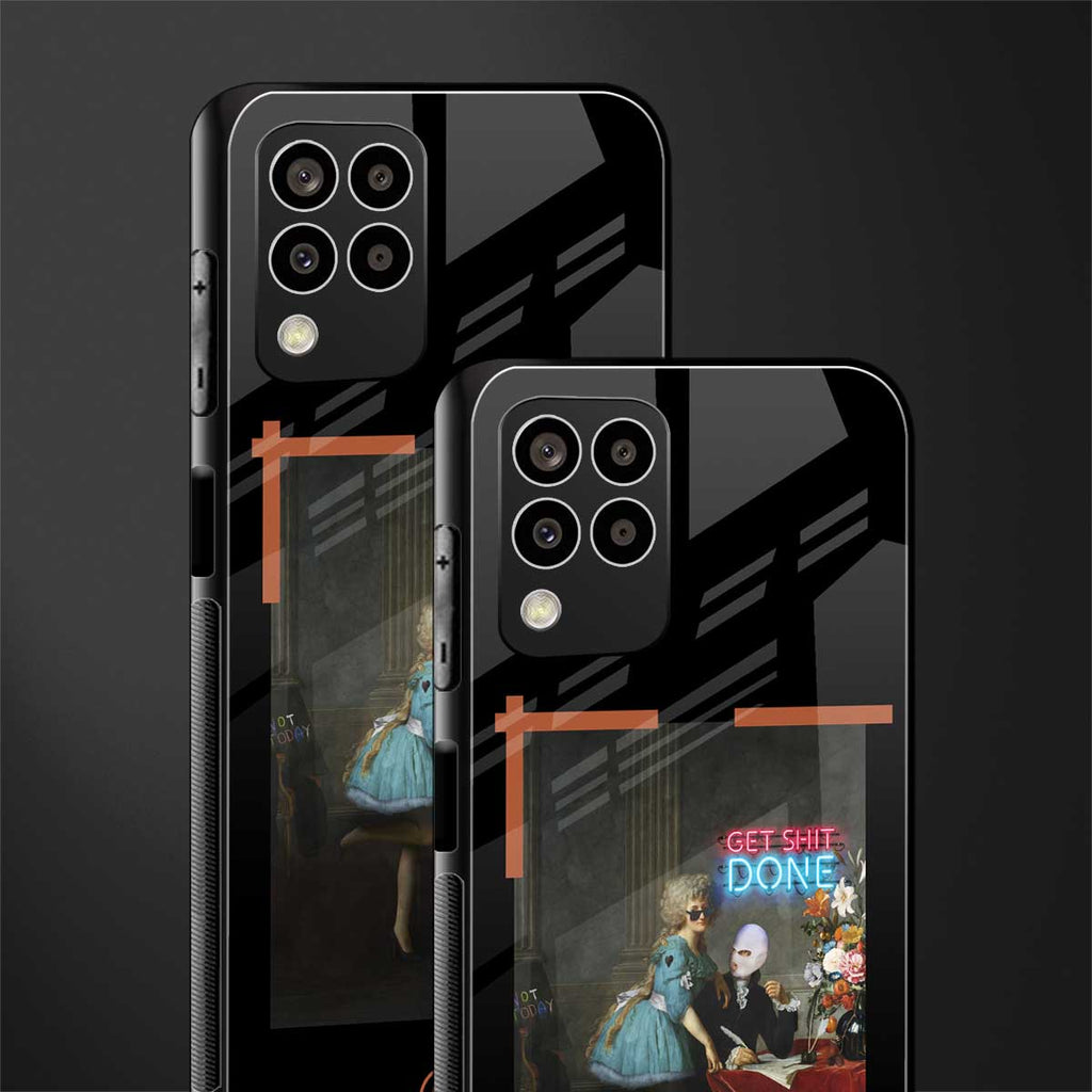 get shit done back phone cover | glass case for samsung galaxy m33 5g