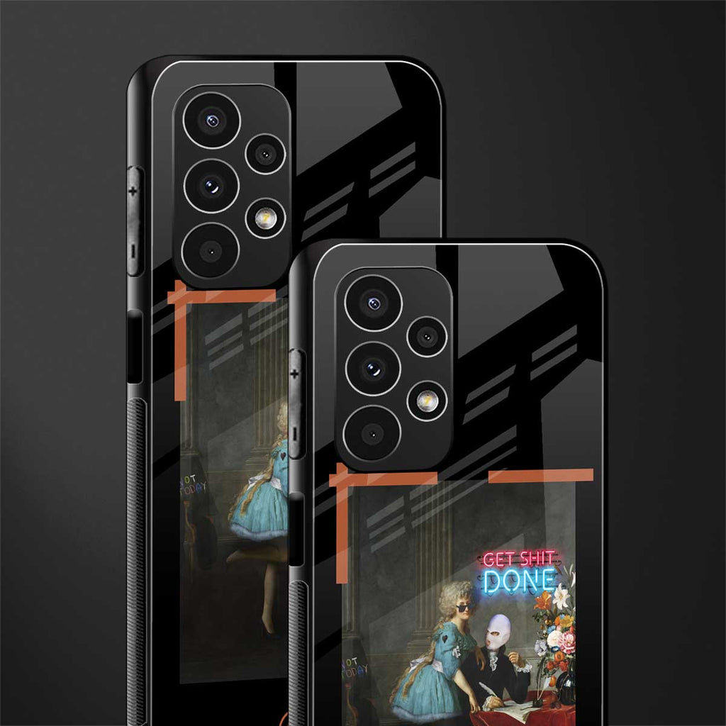 get shit done back phone cover | glass case for samsung galaxy a13 4g