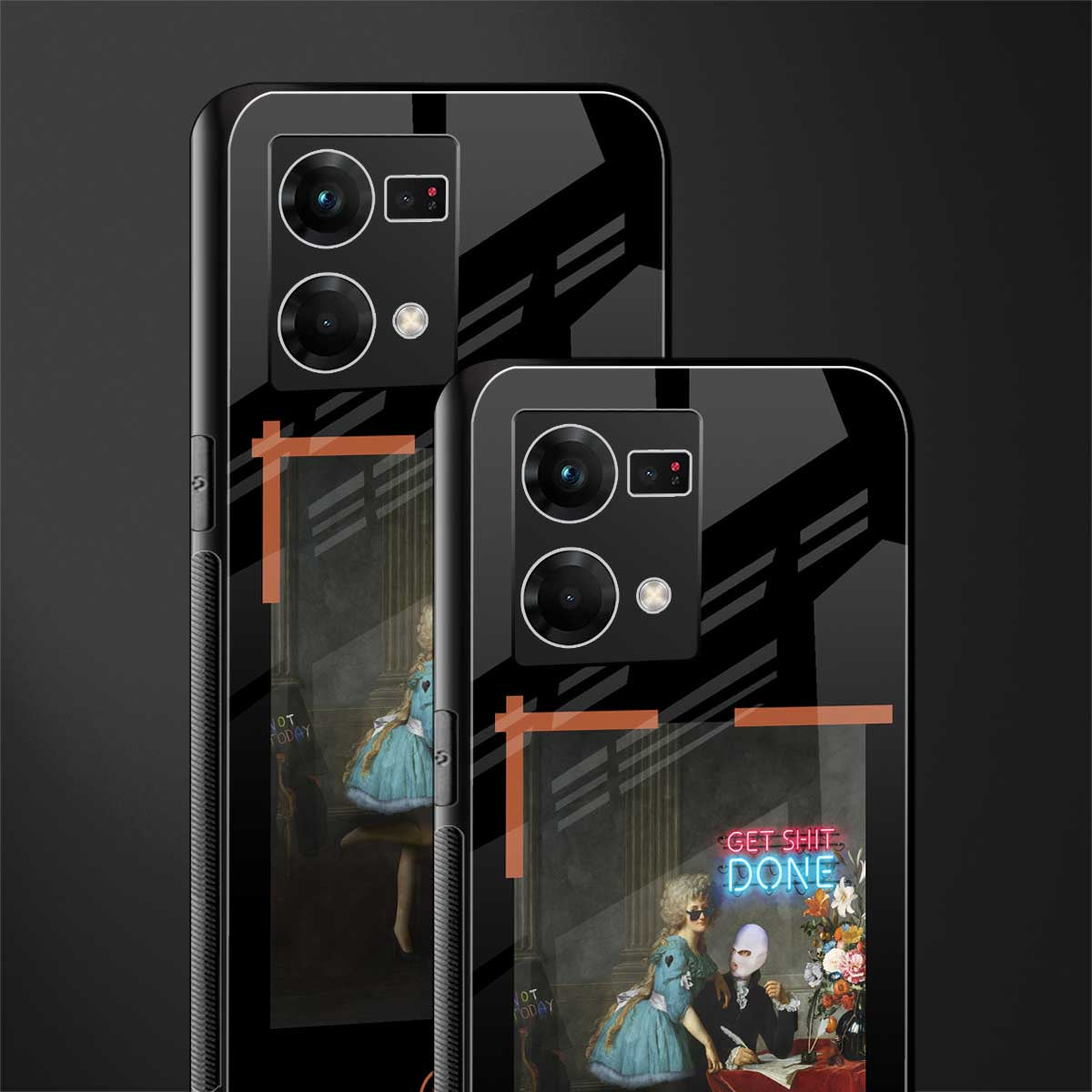 get shit done back phone cover | glass case for oppo f21 pro 4g