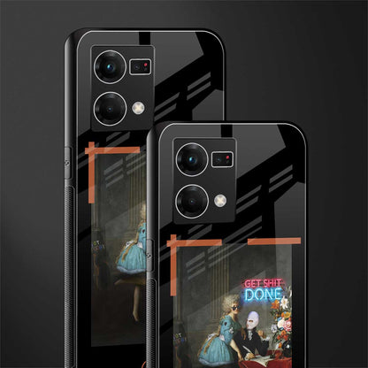 get shit done back phone cover | glass case for oppo f21 pro 4g