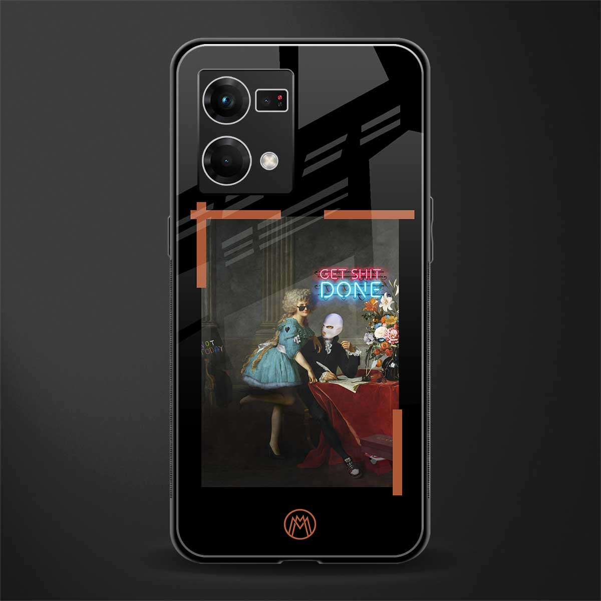 get shit done back phone cover | glass case for oppo f21 pro 4g