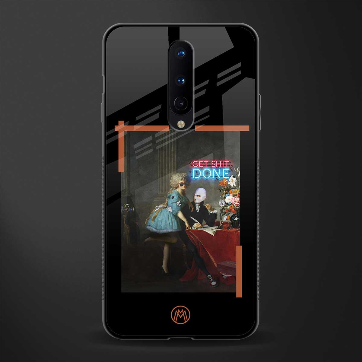 get shit done glass case for oneplus 8 image