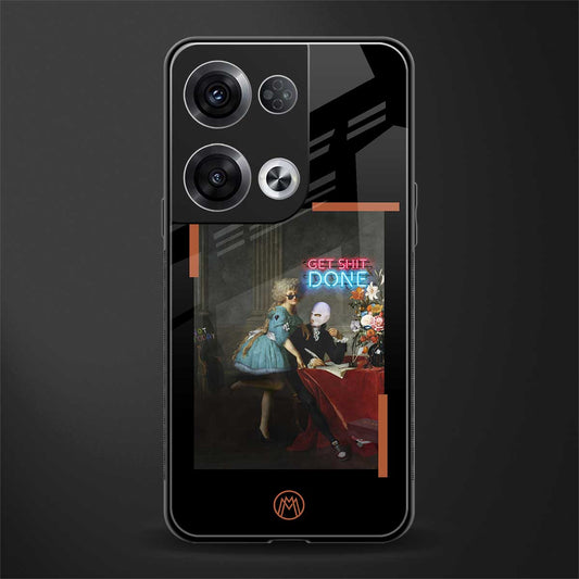 get shit done back phone cover | glass case for oppo reno 8