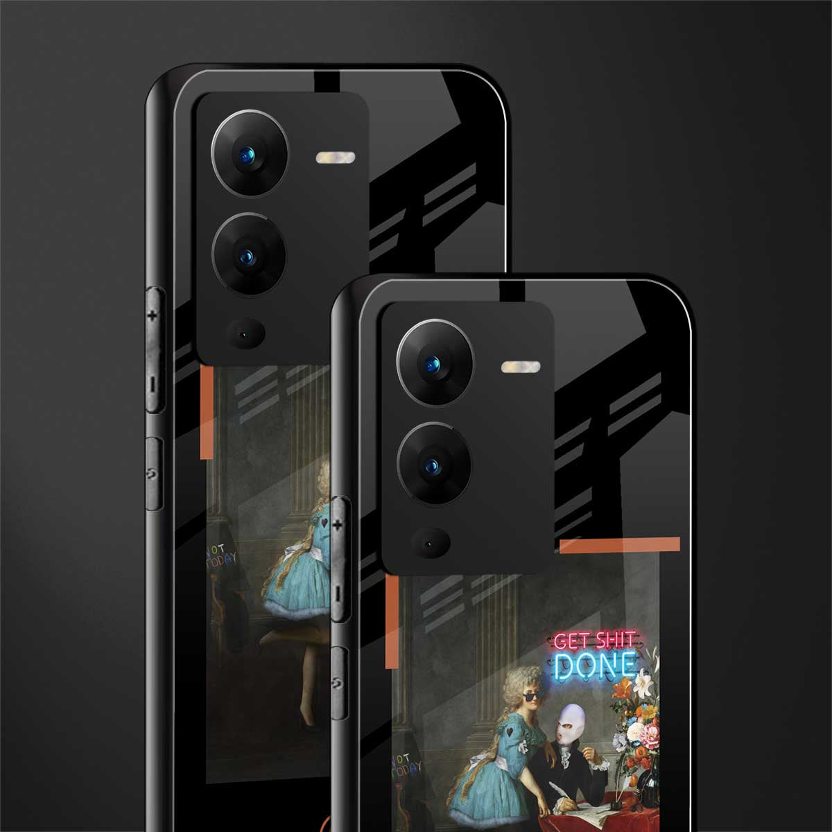 get shit done back phone cover | glass case for vivo v25 pro 5g