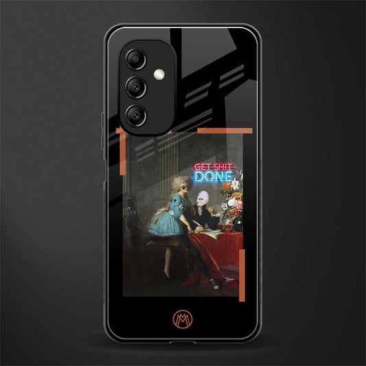get shit done back phone cover | glass case for samsung galaxy a14 5g