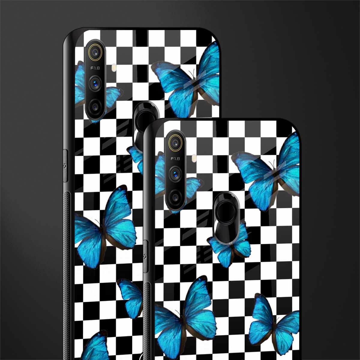 gimme butterflies glass case for realme narzo 10a image-2