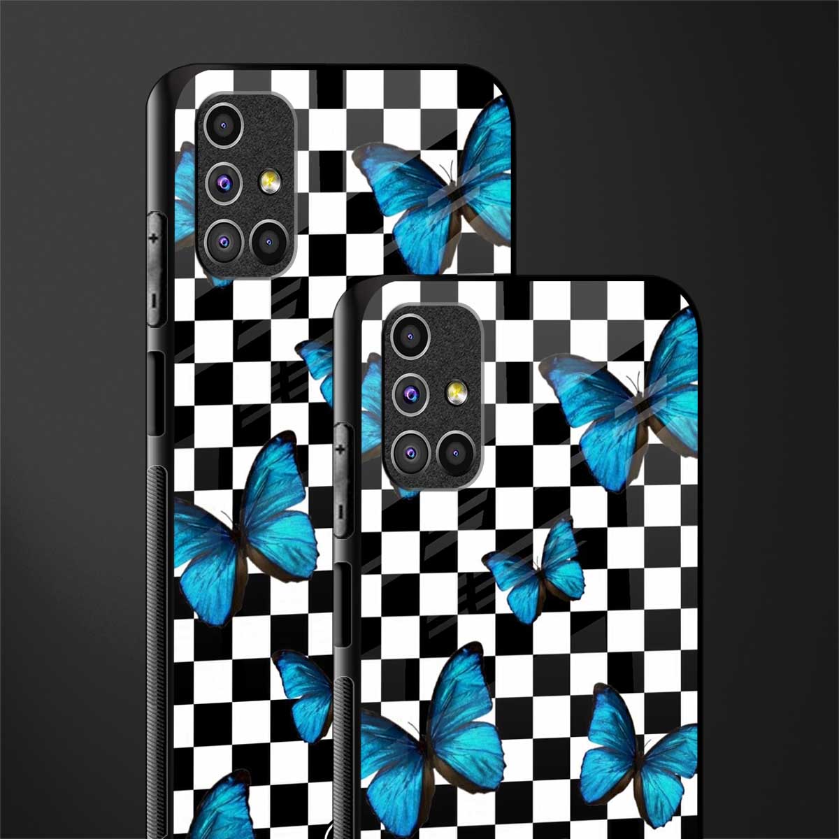 gimme butterflies glass case for samsung galaxy m31s image-2