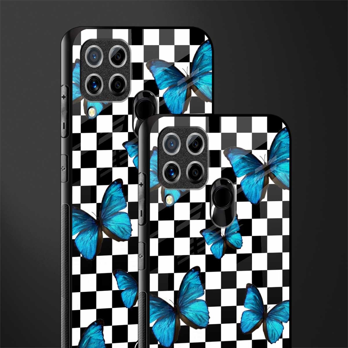 gimme butterflies glass case for realme c15 image-2