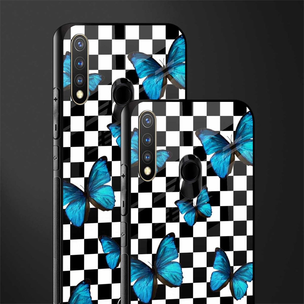 gimme butterflies glass case for vivo u20 image-2