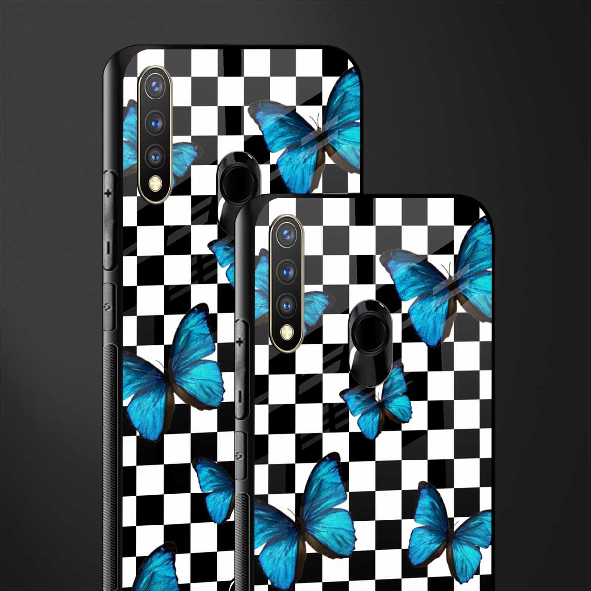 gimme butterflies glass case for vivo y19 image-2