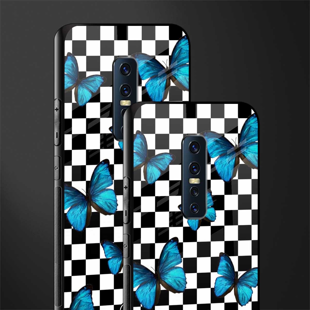 gimme butterflies glass case for vivo v17 pro image-2