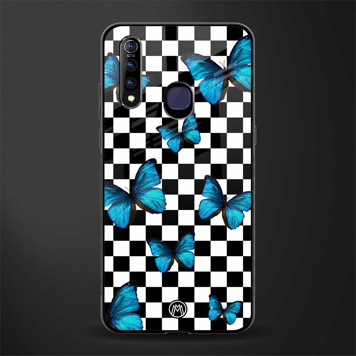gimme butterflies glass case for vivo z1 pro image