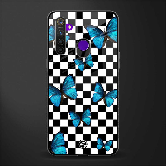 gimme butterflies glass case for realme 5 pro image