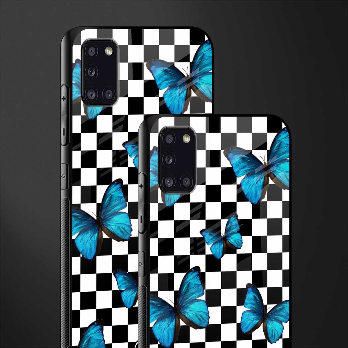 gimme butterflies glass case for samsung galaxy a31 image-2