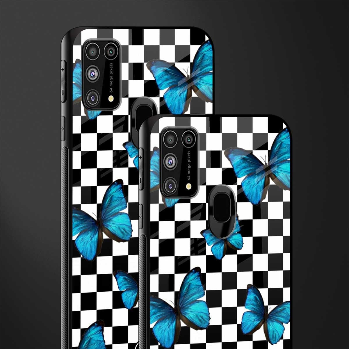 gimme butterflies glass case for samsung galaxy m31 prime edition image-2