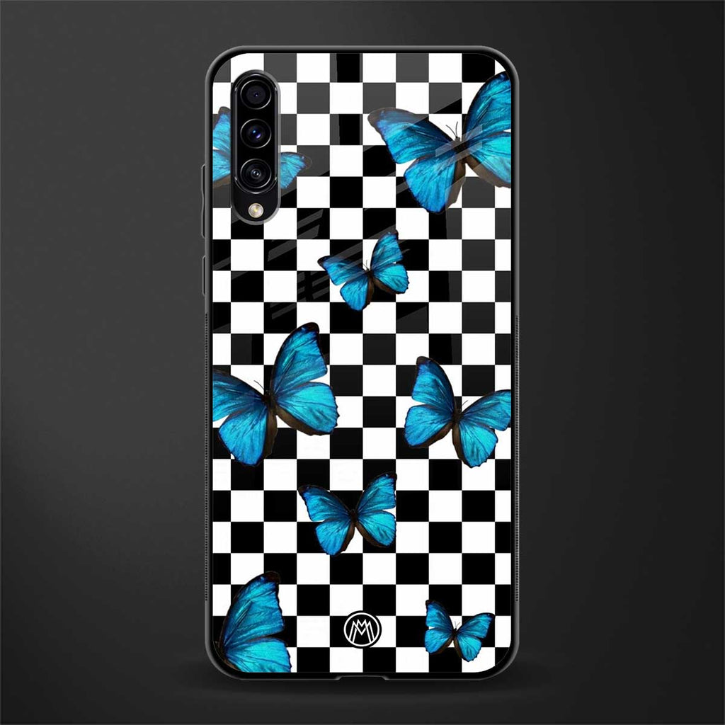 gimme butterflies glass case for samsung galaxy a30s image