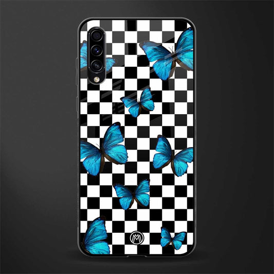 gimme butterflies glass case for samsung galaxy a70 image