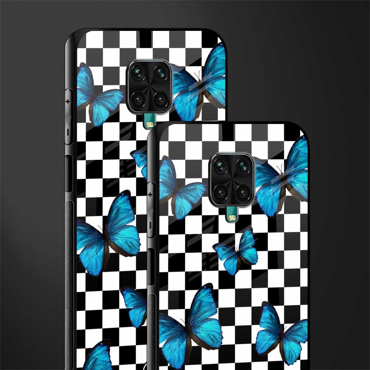 gimme butterflies glass case for redmi note 9 pro image-2