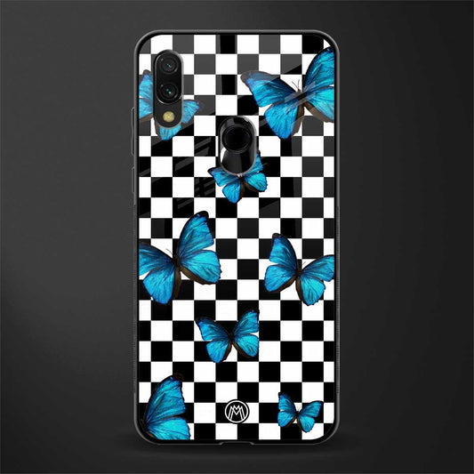 gimme butterflies glass case for redmi y3 image