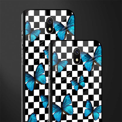 gimme butterflies glass case for redmi 8a image-2