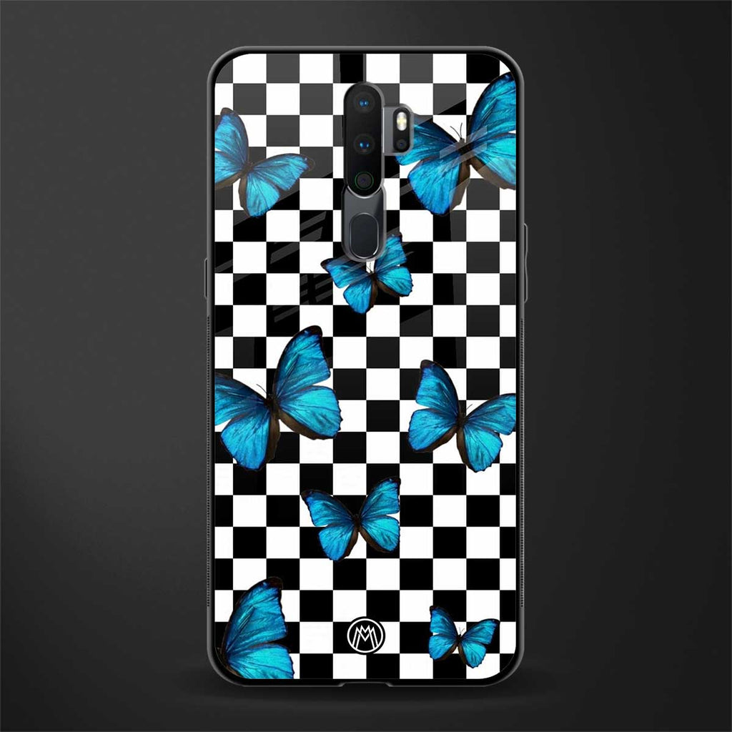 gimme butterflies glass case for oppo a9 2020 image