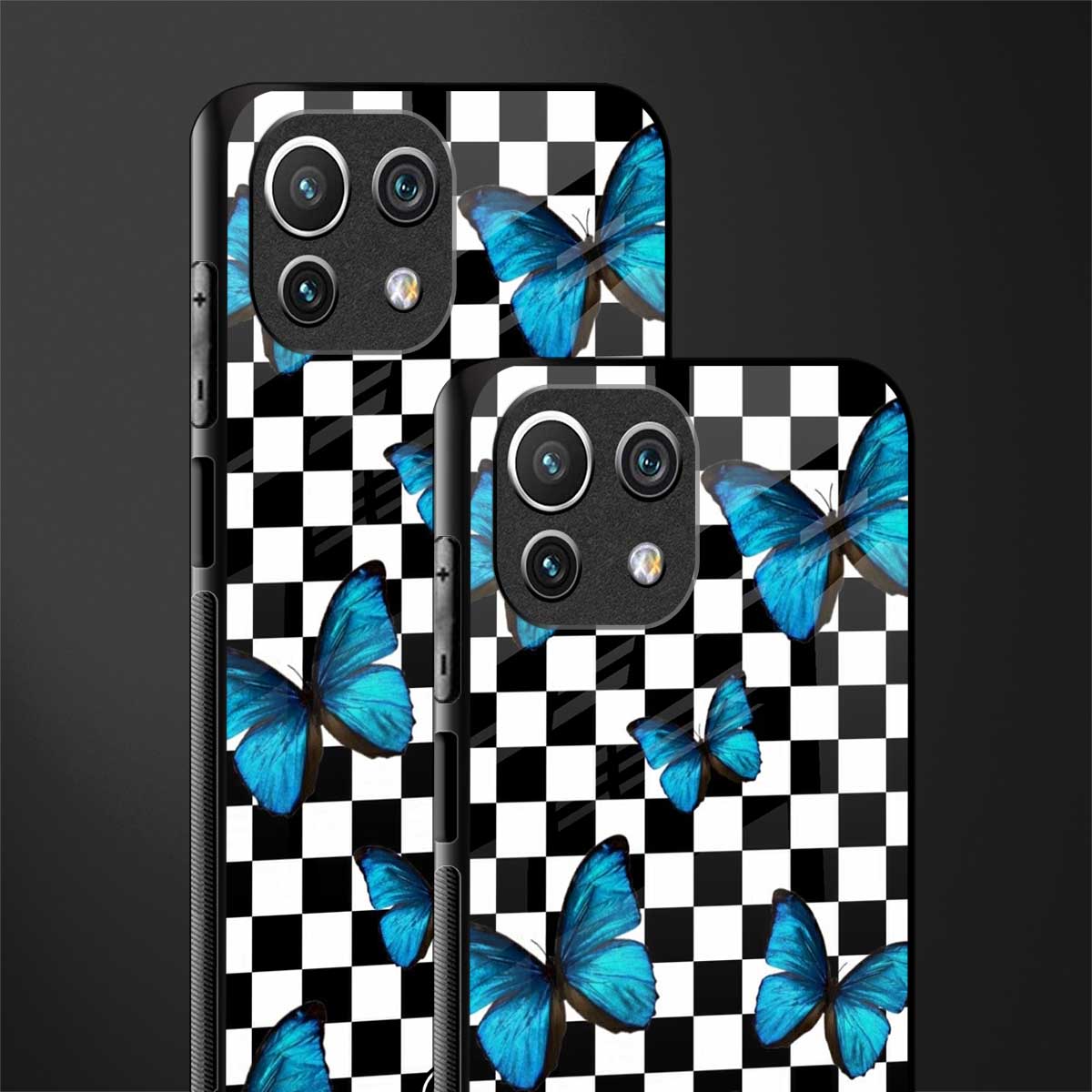 gimme butterflies glass case for mi 11 lite image-2