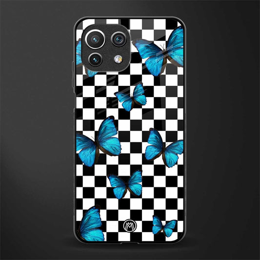 gimme butterflies glass case for mi 11 lite image
