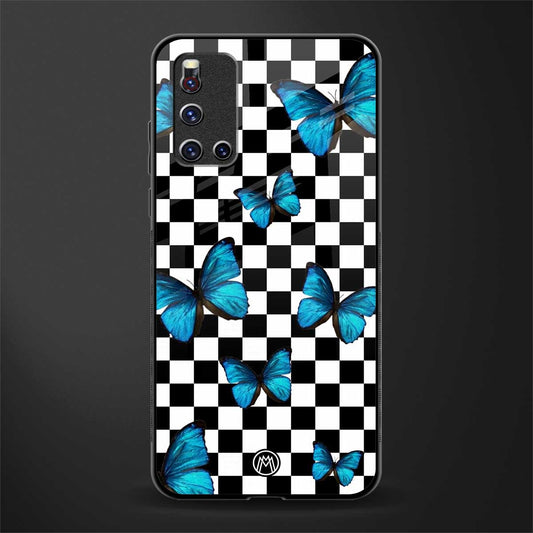 gimme butterflies glass case for vivo v19 image