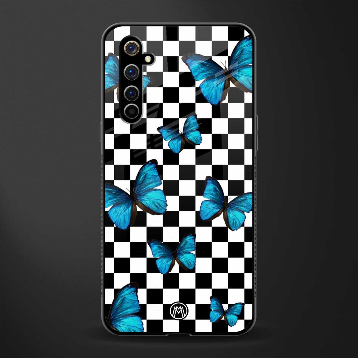 gimme butterflies glass case for realme x50 pro image