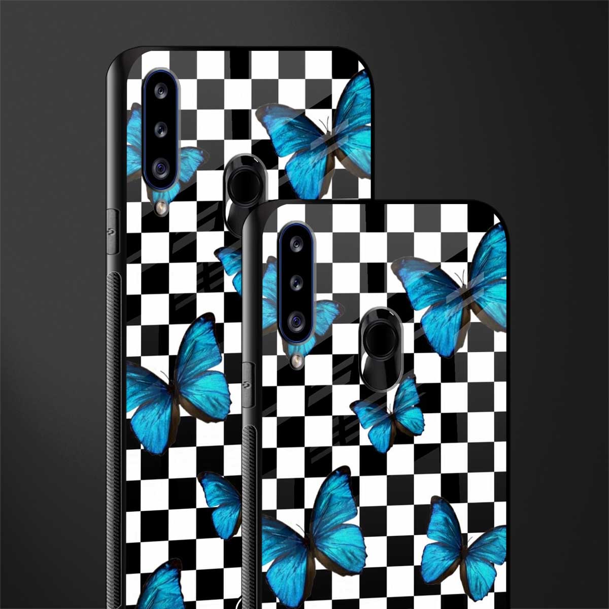 gimme butterflies glass case for samsung galaxy a20s image-2