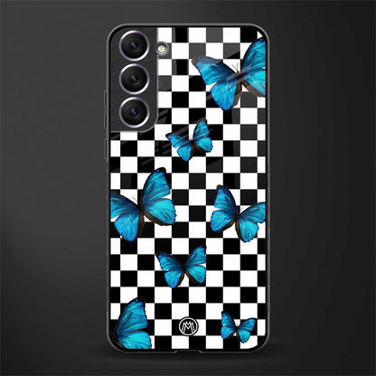 gimme butterflies glass case for samsung galaxy s21 image