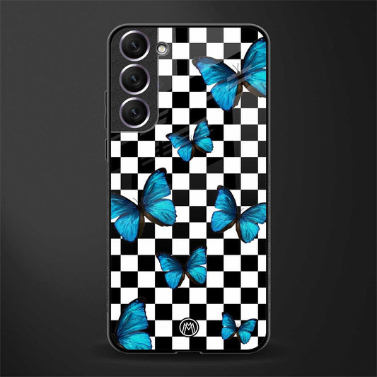 gimme butterflies glass case for samsung galaxy s21 image