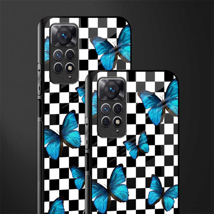gimme butterflies glass case for redmi note 11s image-2
