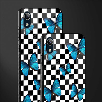 gimme butterflies glass case for vivo y1s without fingerprint image-2