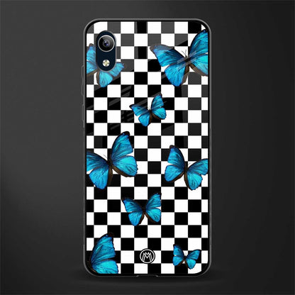 gimme butterflies glass case for vivo y1s without fingerprint image