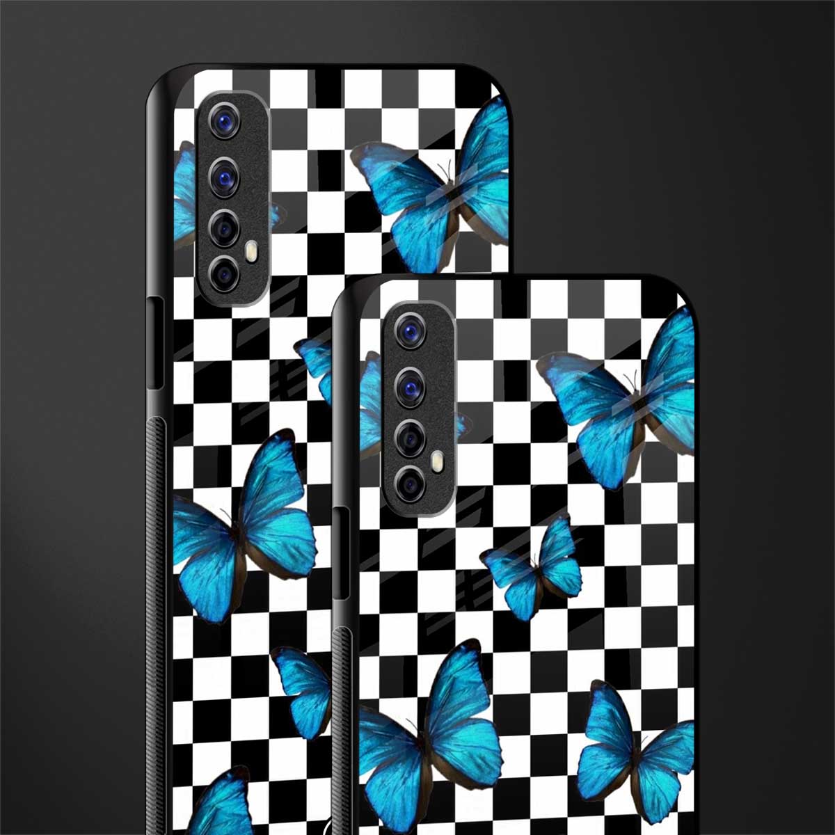 gimme butterflies glass case for realme 7 image-2